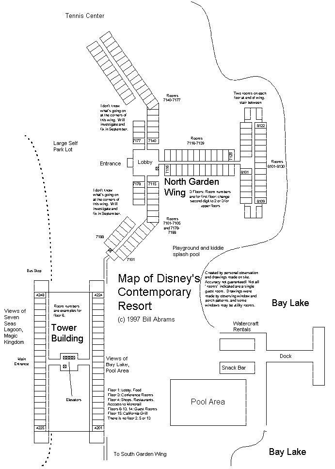 Contemporary Resort Map