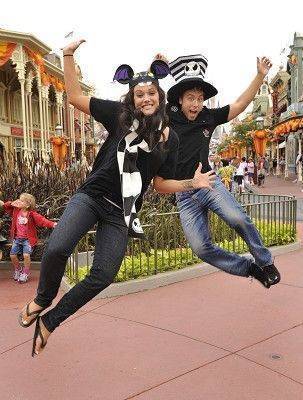 Lance Bass at the Magic Kingdom in Walt Disney World Resort