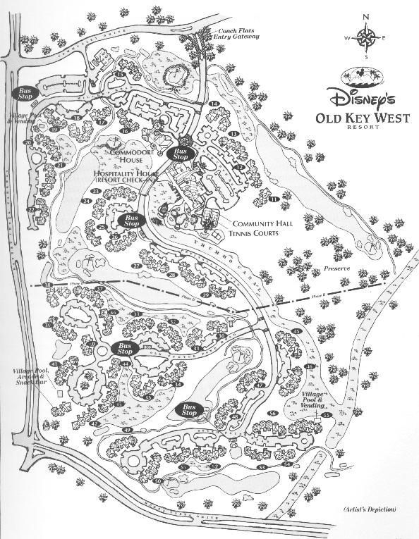 Old key west resort map